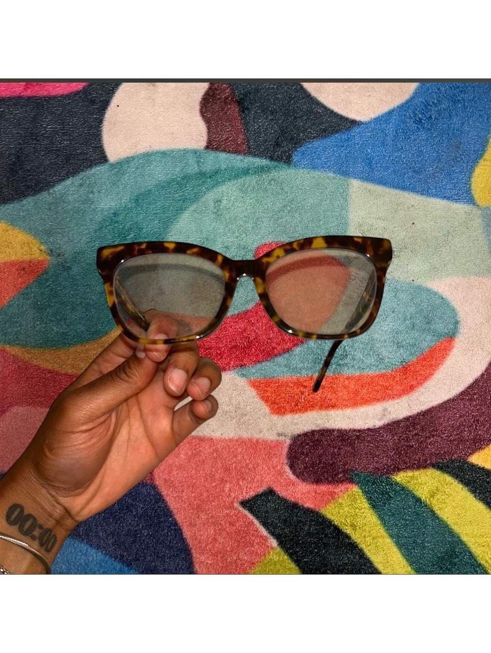 DIFF Eyewear Tortoise Cat Eye Sunglasses